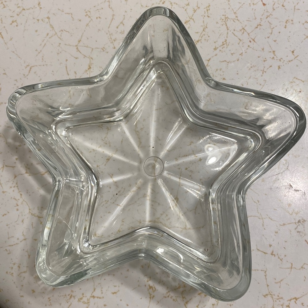 Glass ⭐️  star shaped dish